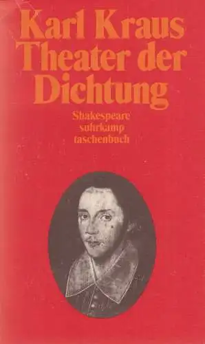 Buch: Theater der Dichtung - William Shakespeare. Kraus, Karl, 1994, Suhrkamp