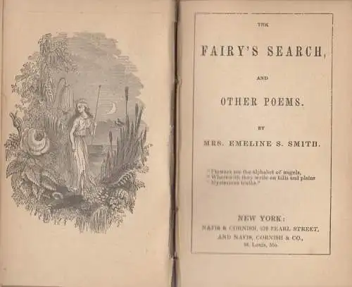 Minibuch: The Fairy's Search and other Poems, Emeline S. Smith, Nafis & Cornish