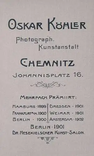 Fotografie Köhler, Chemnitz - Portrait Herr mit Schnurrbart, Fotografie