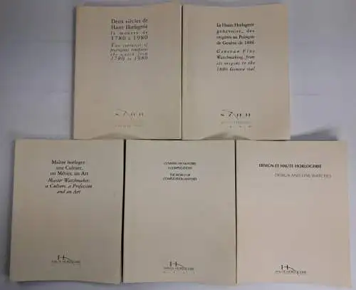 5 Bände SIHH - Salon International de la Haute Horlogerie, 1997-2002 (ohne 1998)