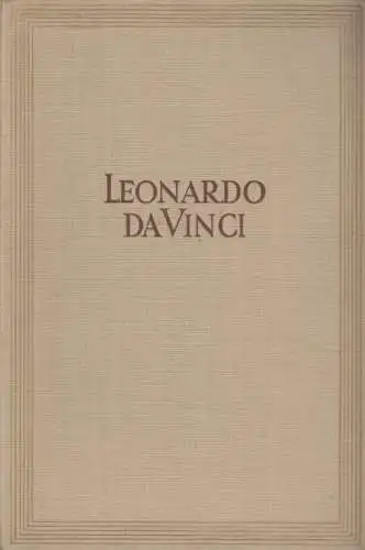 Buch: Tagebücher und Aufzeichnungen, Da Vinci, Leonardo. 1953, Paul List Verlag