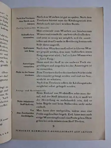 Buch: Ratschläge für die Waren-Behandlung, Schocken, Zwickau, 31.-230. Auflage