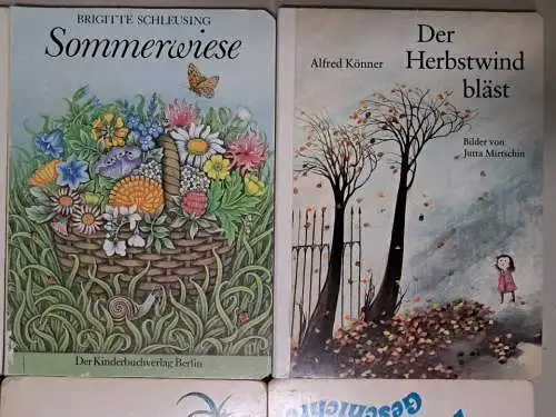 12 Kinder Pappbücher: Windkinder, Nasenbaum, Das A-B-C, Sommerwiese, Herbstwind