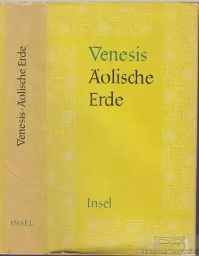Buch: Äolische Erde, Venesis, Ilias. 1949, Insel-Verlag, Roman, gebraucht, gut
