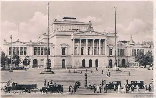 AK Reichsmessestadt Leipzig. Neues Theater, Postkarte, gebraucht, gut