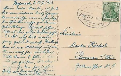AK Pößneck. Kinderheim (Herzog Georg-Stift). ca. 1913, Postkarte. Ca. 1913