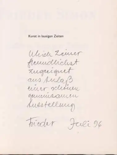 Buch: Puppenspieler, Simon, Frieder. 1996, Verlag Wilfried Nold, gebraucht, gut
