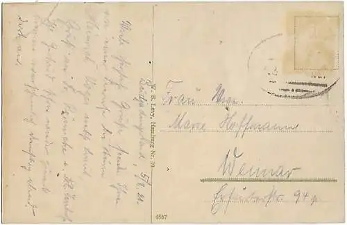 AK Rüstringer Strandhalle. ca. 1921, Postkarte. Serien Nr, ca. 1921