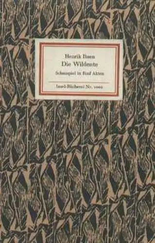 Insel-Bücherei 1002, Die Wildente, Ibsen, Henrik. 1975, Insel Verlag
