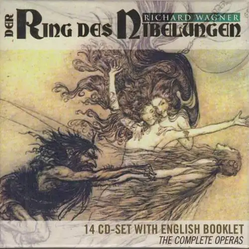 CD-Box: Richard Wagner, Der Ring des Nibelungen. 1995, 14 CDs, Klassik, gut