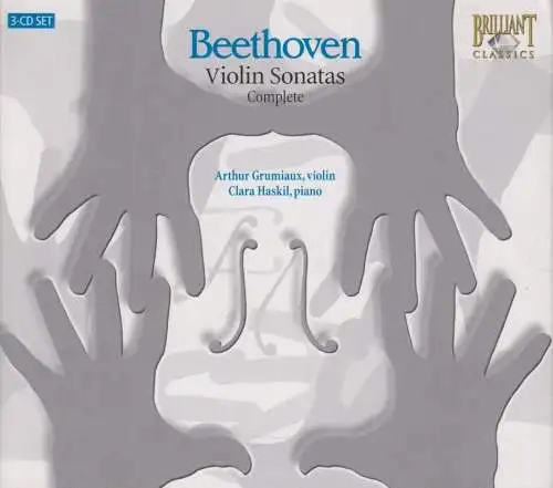 CD-Box: Ludwig van Beethoven, Violin Sonatas,  Brilliant Classics, 3 CDs, gut