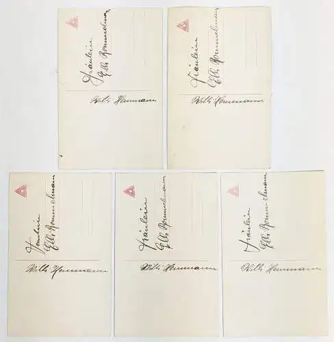 Lot: AK Liebeserklärung, 5 Postkarten, Sammlung, Nr. 4728, ungelaufen, Feldpost