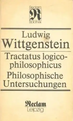 Buch: Tractatus logico-philosophicus, Wittgenstein, Ludwig. Reclam-Bibliothek