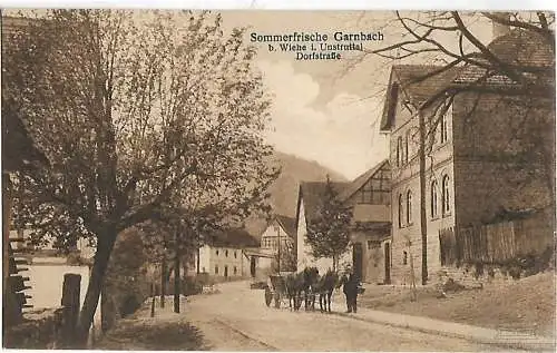 AK Sommerfrische Garnbach bei Wiehe i. Unstruttal. ca. 1916, Postkarte. Ca. 1916