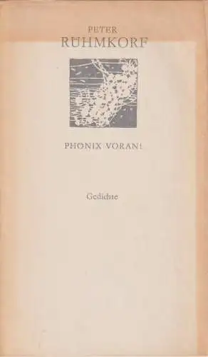 Buch: Phönix voran!, Rühmkorf, Peter. Weiße Reihe, 1982, Verlag Volk und Welt