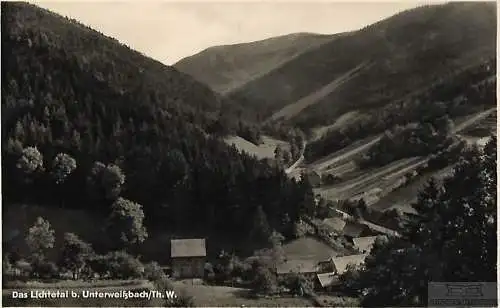 AK Das Lichtetal b. Unterweißbach. Thür. ca. 1950, Postkarte. Ca. 1950