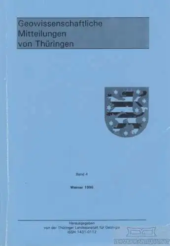 Buch: Geowissenschaftliche Mitteilungen von Thüringen. Band 4. 1996