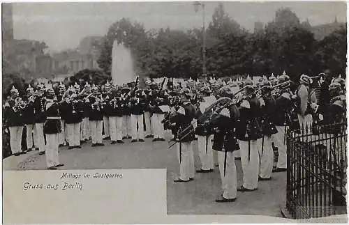 AK Berlin. Mittags im Lustgarten. ca. 1913, Postkarte. Serien Nr, ca. 1913