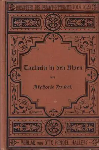 Buch: Tartarin in den Alpen. Alphonse Daudet, Otto Hendel Verlag, Held Tarascon
