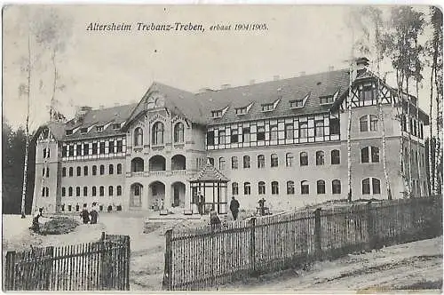 AK Altersheim Trebanz-Treben. ca. 1911, Postkarte. Ca. 1911, Rich. Hauenstein