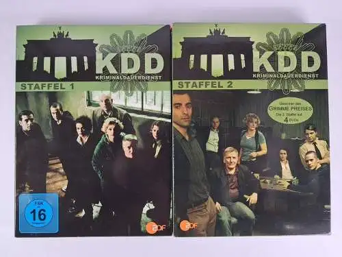 2 DVD-Boxen: KDD - Kriminaldauerdienst. Staffel 1-2, Götz Schubert, Krimiserie