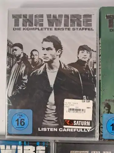 5 DVD-Boxen: The Wire. Staffel 1-5 (komplett), David Simon, Dominic West