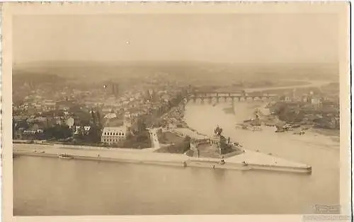 AK Koblenz. Deutsches Eck. ca. 1913, Postkarte. Ca. 1913, gebraucht, gut