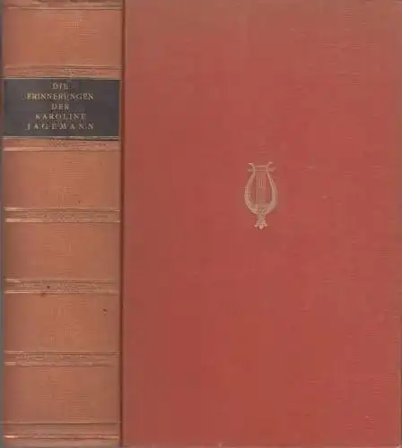 Buch: Die Erinnerungen der Karoline Jagemann, Bamberg, Eduard von. 1926