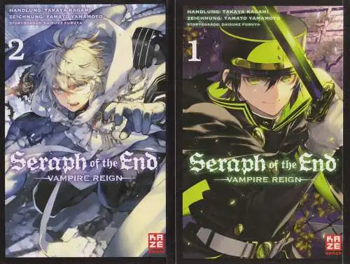 Manga: Seraph of the End 1+2, T. Kagami & Y. Yamamoto, Kaze, gebraucht, sehr gut