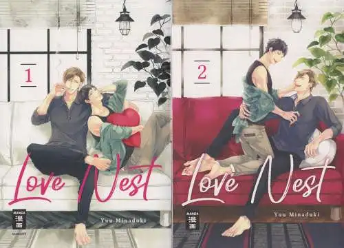 Manga: Love Nest 1+2, Yuu Minaduki, 2019, Egmont, gebraucht, sehr gut, 2 Bände