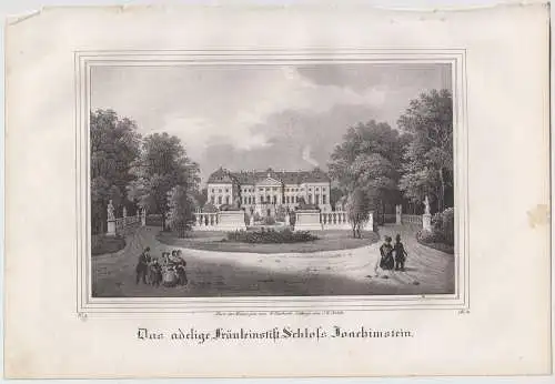 Lithografie: Das adelige Fräuleinstift..., 1836, Eduard Pietzsch & Comp, Saxonia