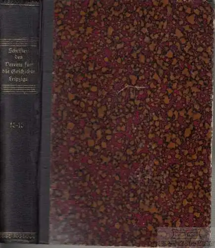 Buch: Schriften des Vereins für die Geschichte Leipzigs - 13. bis 15... Kroker