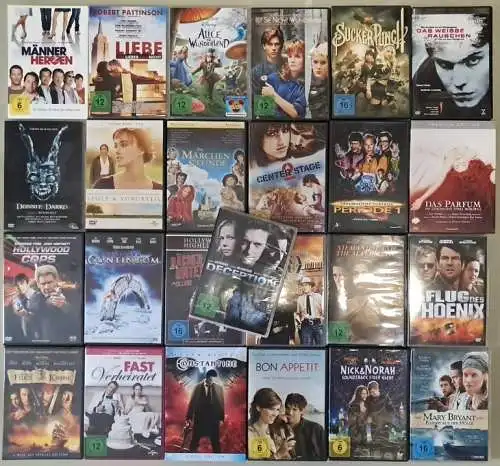 50 DVDs Sammlung / Konvolut / Paket Komödie, Drama, Western, Action, Blockbuster