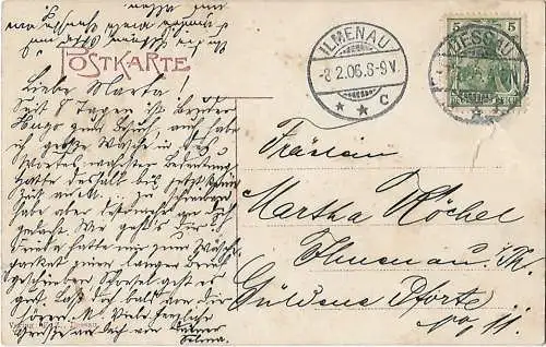 AK Dessau. Herzogliches Hoftheater. ca. 1906, Postkarte. Ca. 1906, Verlag F.Z