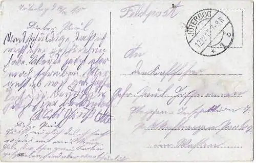 AK Berlin. Siegessäule mit Reichstagsgebäude. ca. 1915, Postkarte. Ca. 1915