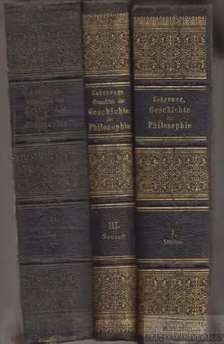 Buch: Grundriss der Geschichte der Philosophie, Ueberweg, Friedrich. 3 Bände