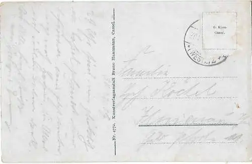 AK Cassel. Murhardsche Bibliothek. ca. 1916, Postkarte. Serien Nr, ca. 1916