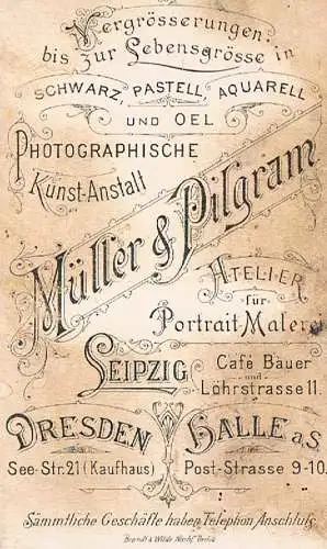 Fotografie Müller & Pilgram - Portrait Junger Knabe, Fotografie