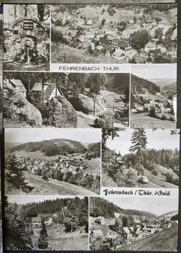AK Lot: 12 Postkarten Fehrenbach bei Hildburghausen, Thüringer Wald, Werraquelle