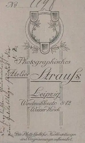 Fotografie Strauss, Leipzig - Portrait Junger Herr, Fotografie. Fotobild