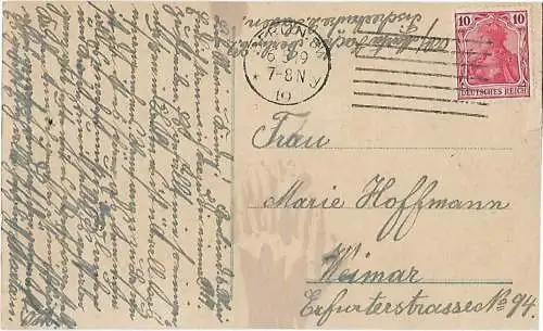 AK Berlin. Siegessäule u. Reichstagsgebäude. ca. 1919, Postkarte. Ca. 1919