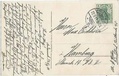 AK Andernach-Totalansicht. ca. 1911, Postkarte. Ca. 1911, Verlag Fritz Guzmann