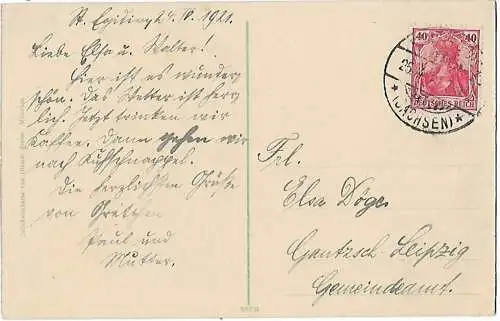 AK Glauchau. ca. 1921, Postkarte. Ca. 1921, Verlag Ottmar Zieher, gebraucht, gut