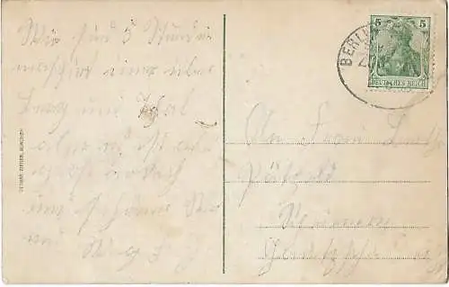 AK Rudelsburg. Burgeingang. ca. 1913, Postkarte. Ca. 1913, Verlag Ottmar Zieher
