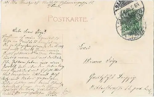AK Loquitz- und Saaletal bei Eichicht i. Thür. ca. 1909, Postkarte. Ca. 1909