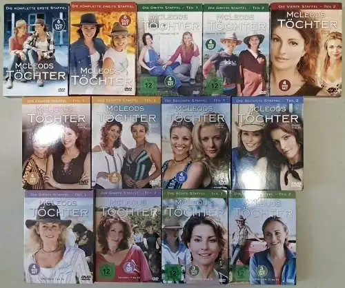 13 DVD-Boxen: McLeods Töchter. Staffel 1-8, Lisa Chappell, Serie, Ranch