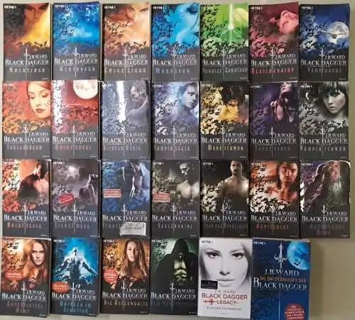 27 Bände The Black Dagger + Black Dagger Legacy + Die Bruderschaft, J. R. Ward