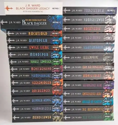 27 Bände The Black Dagger + Black Dagger Legacy + Die Bruderschaft, J. R. Ward