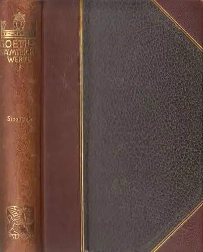 Buch: Goethes Sämtliche Werke Jubiläums-Ausgabe Band 8, Singspiele, Cotta