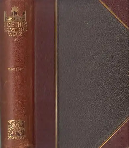 Buch: Goethes Sämtliche Werke Jubiläums-Ausgabe Band 30, Annalen, Cotta